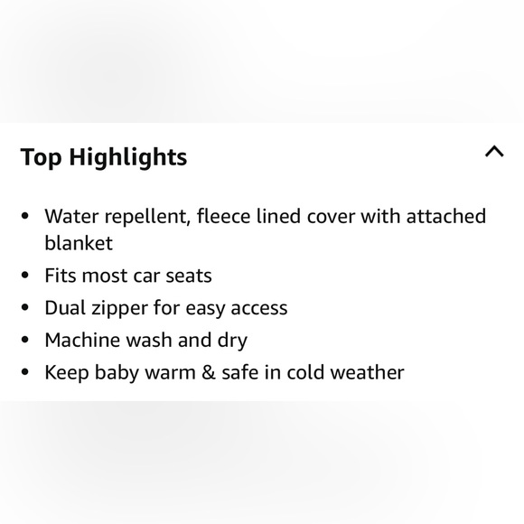 Jolly Jumper Artic Sneak-A-Peak Infant Carseat Cover with Blanket in Black NWT - Picture 6 of 9